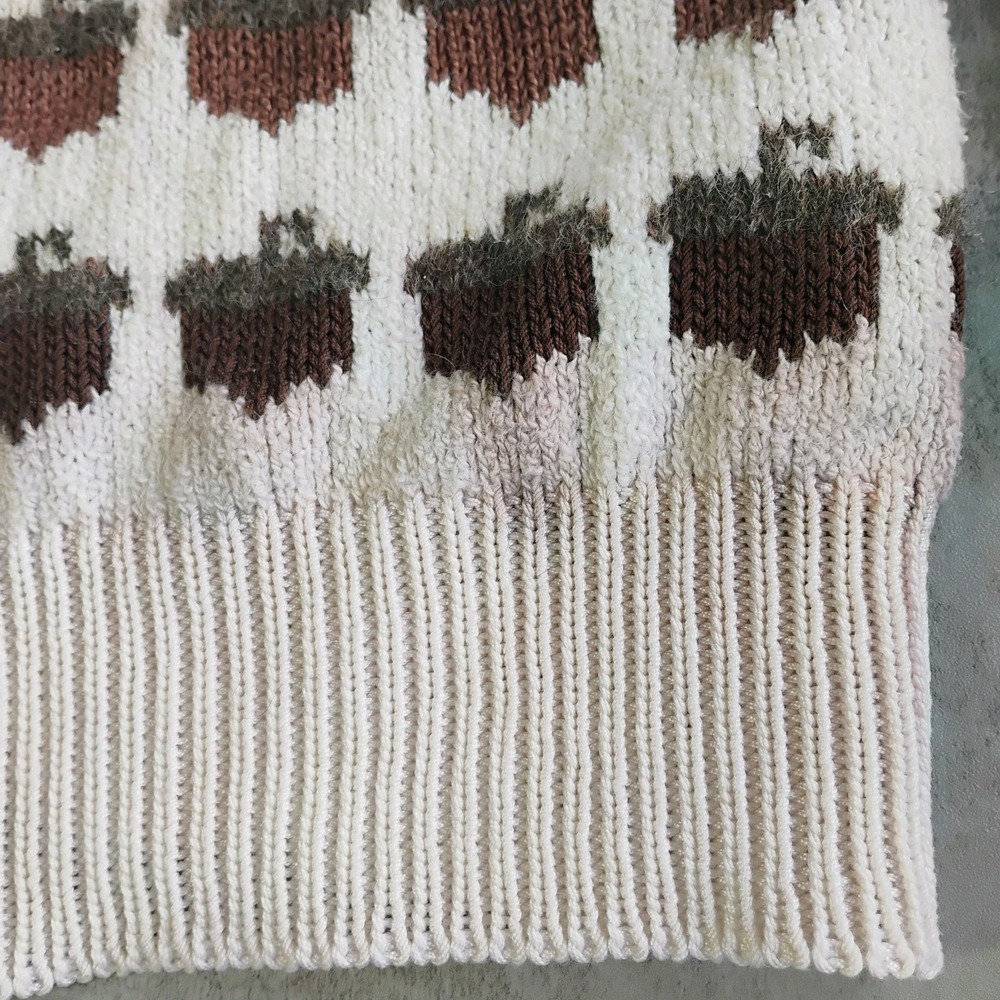 Vintage Dia North of Boston Cardigan Sweater Womens Small Acorn Squirrel Fall - Picture 11 of 15